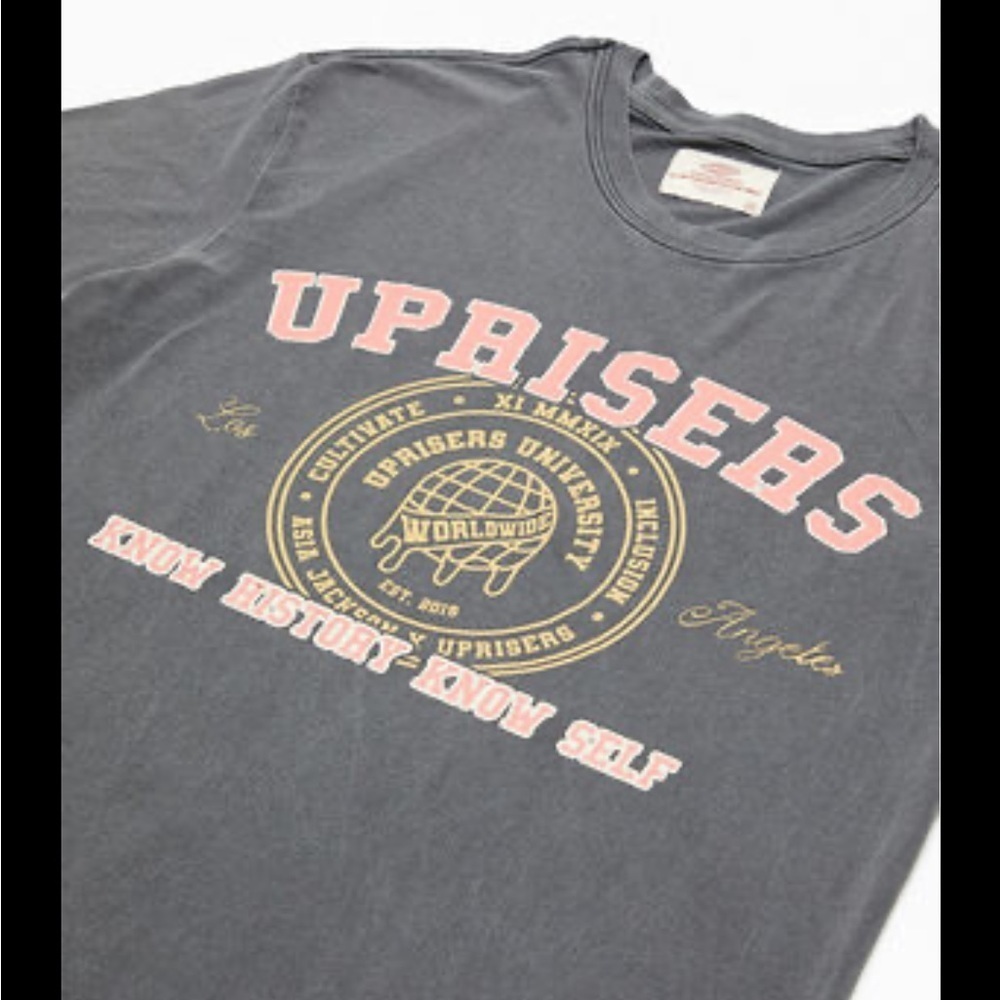 Pacsun Uprisers x Asia Jackson Oversized Tee Shirt L